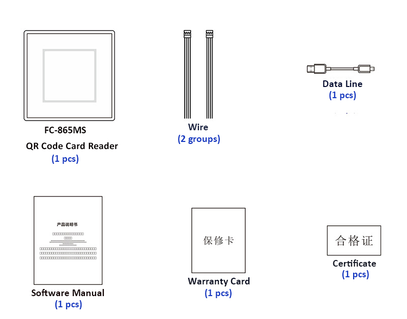 QR Code Reader Parts List