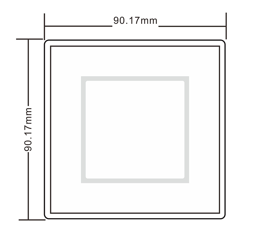 QR Code Card Reader Product Size